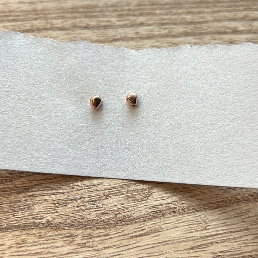 Bario Neal Bog Studs, 14KT Rose Gold - Picture 5 of 6